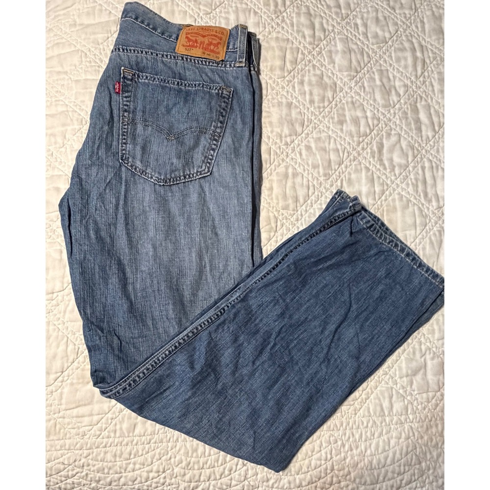 Levi's 527 Slim Bootcut Jeans Mens 36x32 Blue Denim Medium Wash 5-Pocket